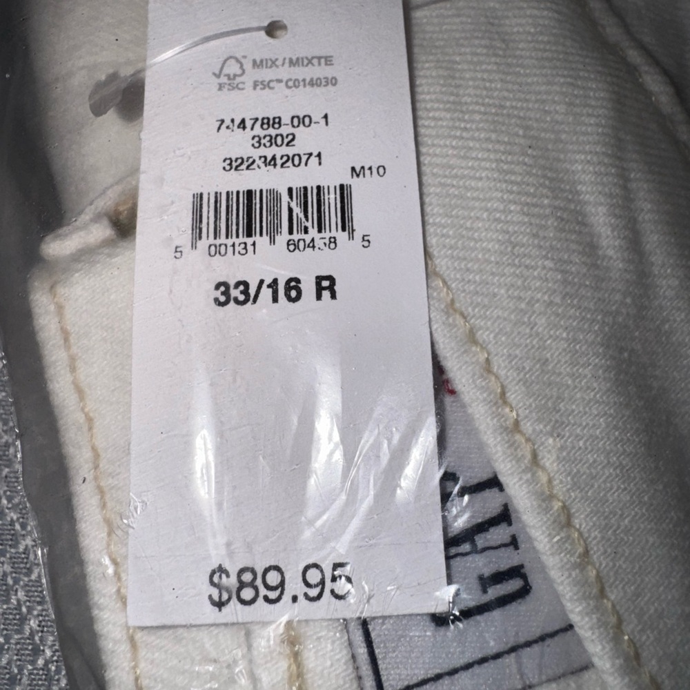 Gap High Rise Stride Wide-Leg Ankle Jeans Off-White Size 33 Regular NWT ☀️🍂🥶🌼 - Picture 5 of 7